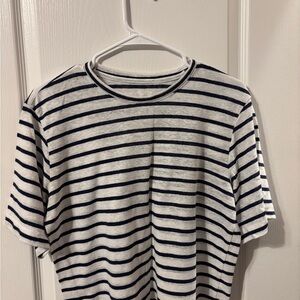 Striped Navy and White T-Shirt